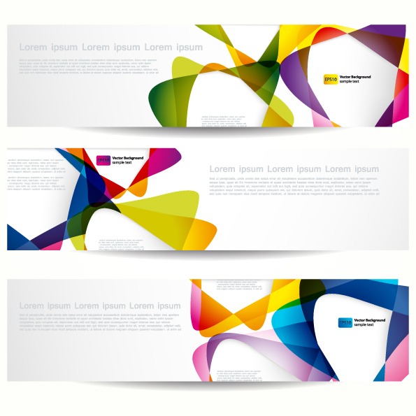 free vector The trend of dynamic flow line banner vector